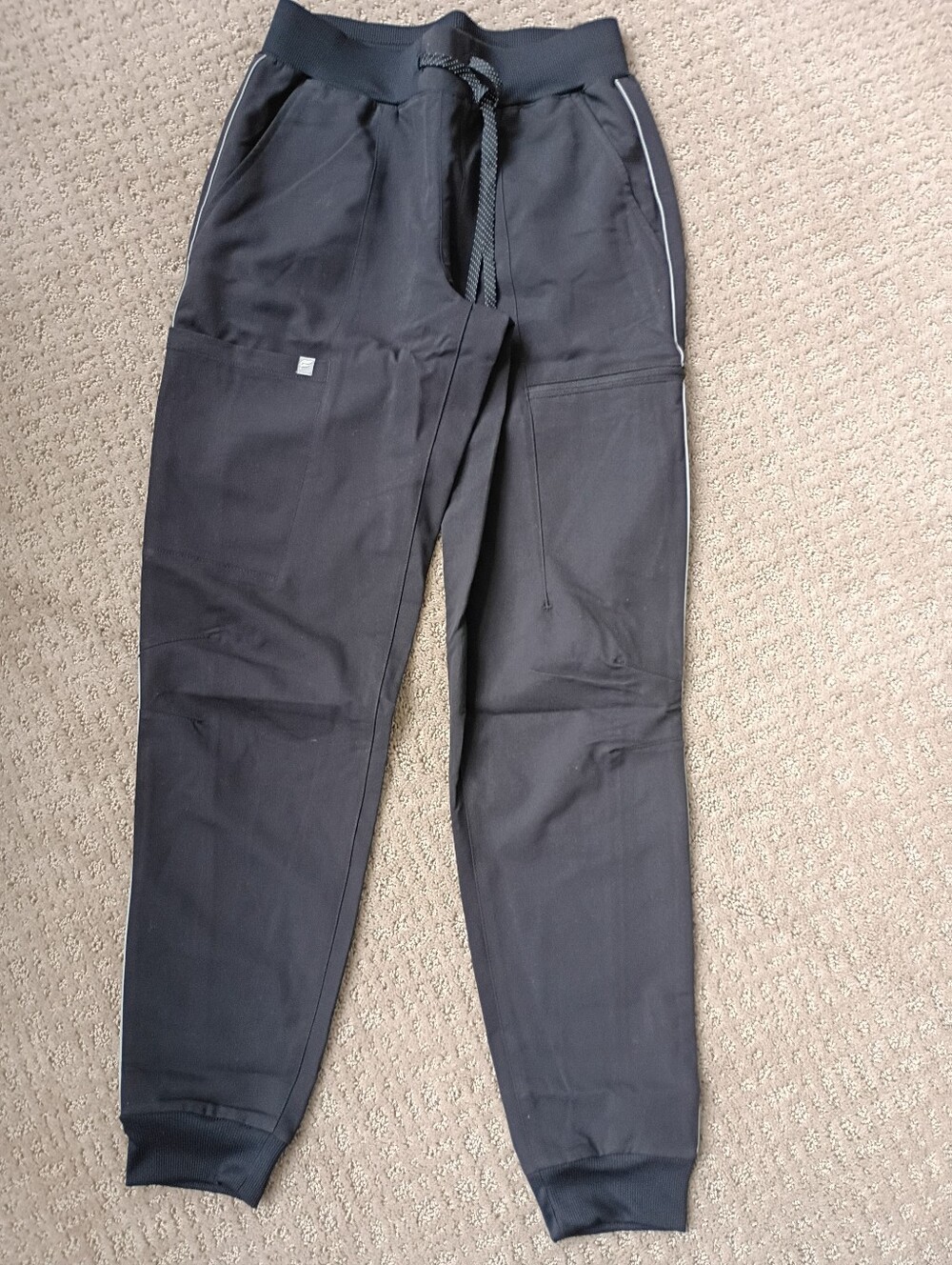 Fabletics Women's Black Jogger Pants with Drawstring